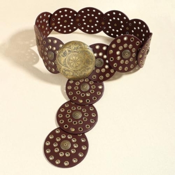 Suyi Wide Disc Belt: Adjustable Vintage Style Western Belt