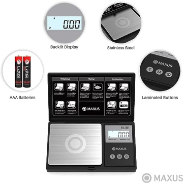 MAXUS Precision Pocket Scale – 500g x 0.01g Digital Scale