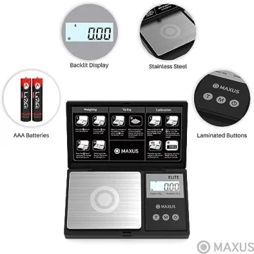 MAXUS Precision Pocket Scale – 500g x 0.01g Digital Scale