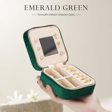 Jenria Jewel Case for Women, Personalized Travel Gift