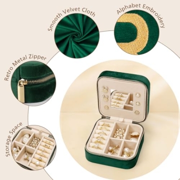 Jenria Jewel Case for Women, Personalized Travel Gift