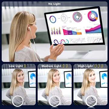 Rechargeable Selfie Ring Lights - Clip On Convenience