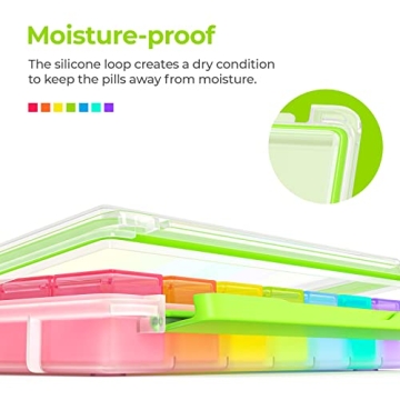 Moisture-Proof Weekly Pill Organizer for Daily Medication