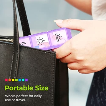 Moisture-Proof Weekly Pill Organizer for Daily Medication