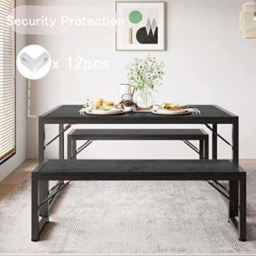 Gizoon Dining Table Set for 4 - Stylish & Space-Saving