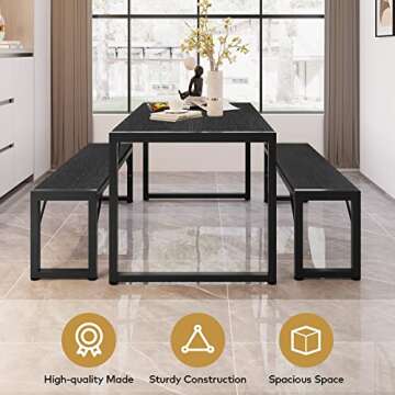 Gizoon Dining Table Set for 4 - Stylish & Space-Saving