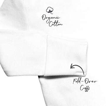 HonestBaby unisex baby 3-pack Organic Cotton Long Sleeve Side-snap Kimono Bodysuits and Toddler T Shirt Set, Love Dot, Newborn US