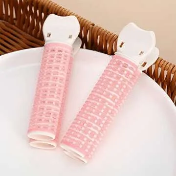 10 PACK Volumizing Hair Root Fluffy Clips, Lift Tool Heatless DIY Curler for Long and Short Hair (Pink)