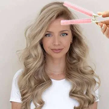 10 PACK Volumizing Hair Root Fluffy Clips, Lift Tool Heatless DIY Curler for Long and Short Hair (Pink)