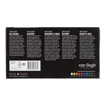 Van Gogh Oil Color Paint, 10x20ml Tubes, Basic Set