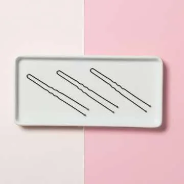 Diane Extra Large 3” Hair Pins for Women, Girls, Hairdressing, Salon, U Shaped Hair Pins with Ball Tips for Securing Updos, Buns, Braids, and Everyday Styles, Black (32 Count)