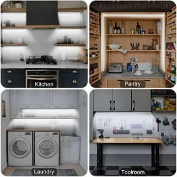 GOOMEEYA Motion Sensor Under Cabinet Lights for Home