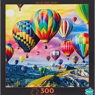 Buffalo Games - Buffalo Games - Up, Up and Away - 300 Piece Jigsaw Puzzle for Adults Challenging Puzzle Perfect for Game Nights - Finished Puzzle Size is 21.25 x 15.00