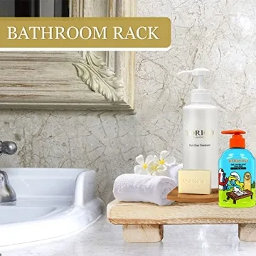 Wood Pedestal Stand Riser for Kitchen and Bathroom Decor