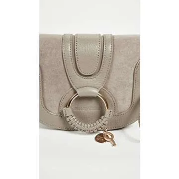 See by Chloe Women's Hana Mini Saddle Bag, Motty Grey, One Size