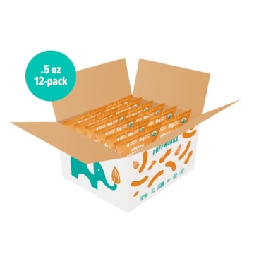 Puffworks Baby Organic Peanut Butter Puffs for Safe Snacking