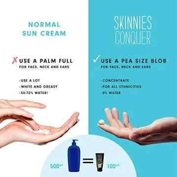 Skinnies 100ml SPF50+ CONQUER, Sungel Sun Cream, Broad Spectrum, Reef Safe, Water Resistant 4 hours