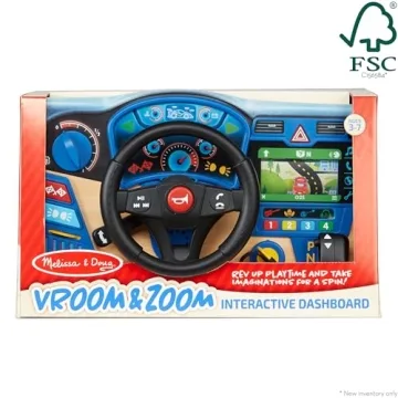Melissa & Doug Vroom & Zoom Interactive Steering Wheel for Kids