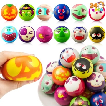 JOYIN 24 PCS Halloween Stress Balls for Fun and Stress Relief