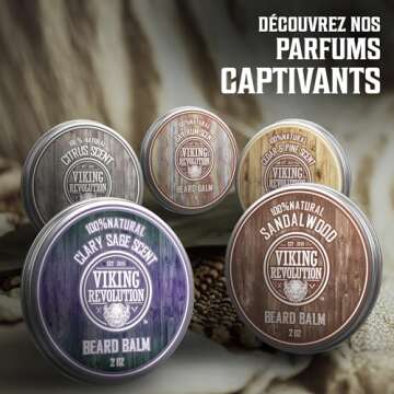Viking Revolution Citrus Beard Balm - Moisturizing Beard Care