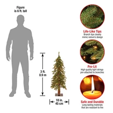 3 ft Pre-Lit Artificial Christmas Tree by National Tree Co