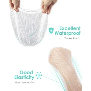 Auban 100PCS Disposable Shower Caps - Waterproof & Thick