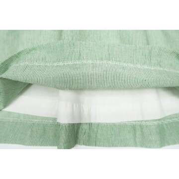 ContiKids Girls Dresses Frill Sleeve Fly Skirt Dress, Fly Green, 2-3 Years