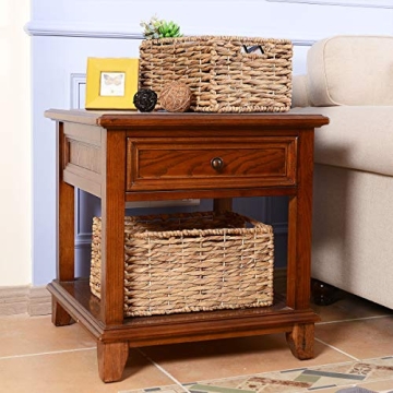 Villacera Handmade Wicker Baskets Set of 2 for Home Storage