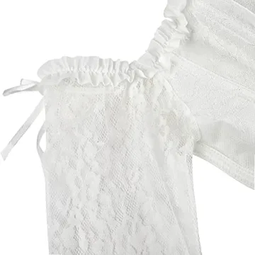 Elegant SZIVYSHI Women's Lace-up Corset with Sleeves