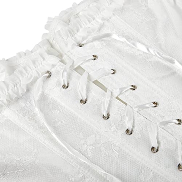 Elegant SZIVYSHI Women's Lace-up Corset with Sleeves