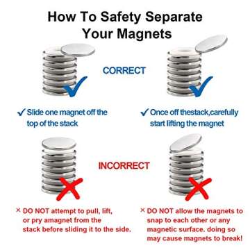 LOVIMAG Super Strong Neodymium Disc Magnets Pack of 15
