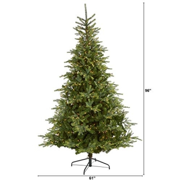 Stunning 8ft. Natural-Looking Christmas Tree with Lights