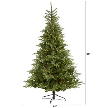 Stunning 8ft. Natural-Looking Christmas Tree with Lights