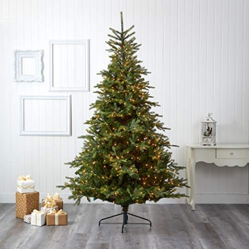 Stunning 8ft. Natural-Looking Christmas Tree with Lights