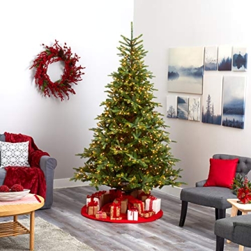 Stunning 8ft. Natural-Looking Christmas Tree with Lights