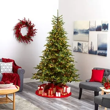 Stunning 8ft. Natural-Looking Christmas Tree with Lights