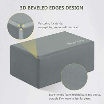 Syntus Yoga Block & Strap Set - Non-Slip, Eco-Friendly