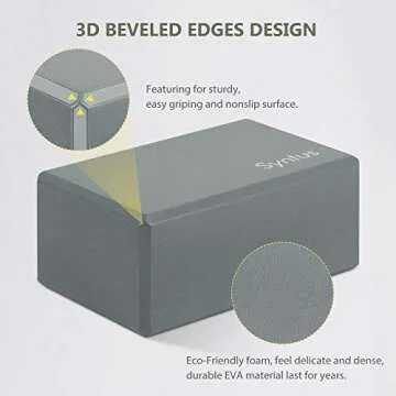 Syntus Yoga Block & Strap Set - Non-Slip, Eco-Friendly