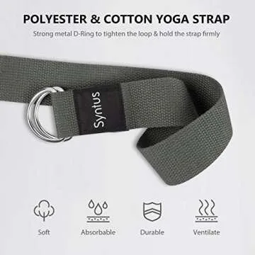 Syntus Yoga Block & Strap Set - Non-Slip, Eco-Friendly