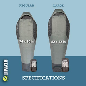 Klymit Wild Aspen 20 Degree Sleeping Bag for Camping