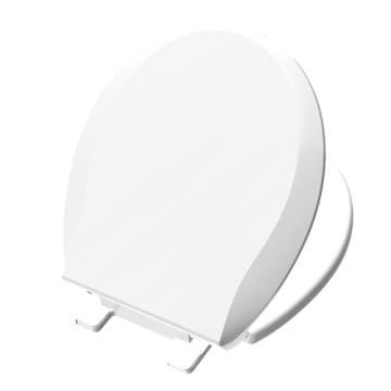 Aünsffer Toilet Seat Round Soft Close16.5'', Toilet Lid Slow Close Quiet No Slam, Easy Installation...