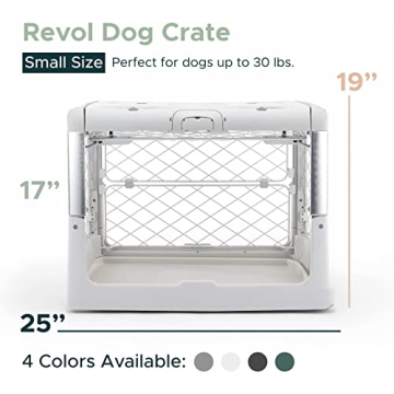 Stylish Collapsible Diggs Revol Dog Crate for Small Dogs