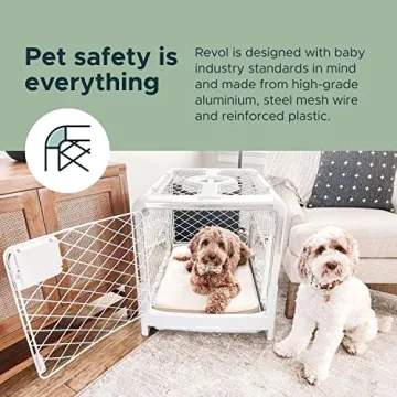 Stylish Collapsible Diggs Revol Dog Crate for Small Dogs
