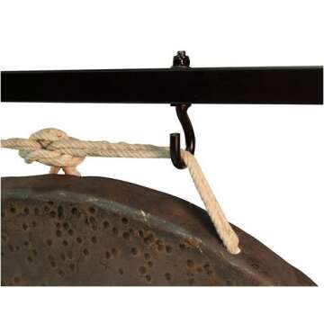 The Gong Shop 18” Chau Gong - Includes Gong Stand & Mallet/Authentic Chinese Chau Gong/Shimmering Wash/Focused Tone/Hand Selected For Quality/Great for Sound Healing, Home, or Office