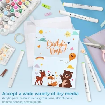 Ohuhu Blank Cards & Envelopes 100 Pack for All Occasions