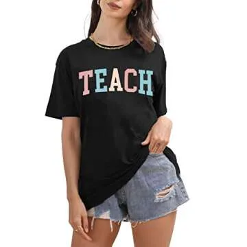 Teacher Graphic T-shirt for Women - Inspirational & Stylish