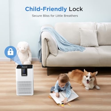 H13 HEPA Air Purifier for Large Rooms up to 1250 Ft²