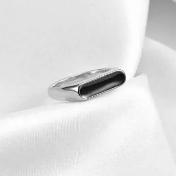 VQYSKO Stylish Stainless Steel Stacking Ring for All