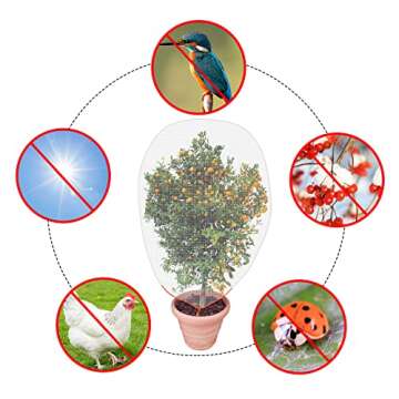 Unves 3 Pack Garden Plant Netting - Ultimate Bird Barrier