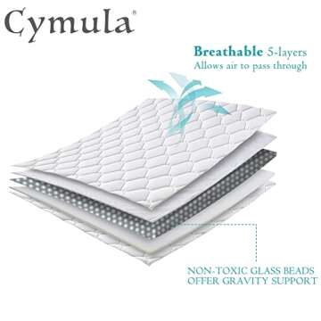 CYMULA 15lbs Queen Size Weighted Blanket for Adults
